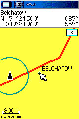 GPSMap60CS: Mapa bazowa.