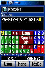 Waypoints - ilość znaków.