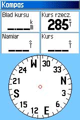Ekran kompasu.