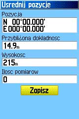 Uśrednianie pozycji.