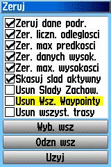 Usuwanie wszystkich punktów.