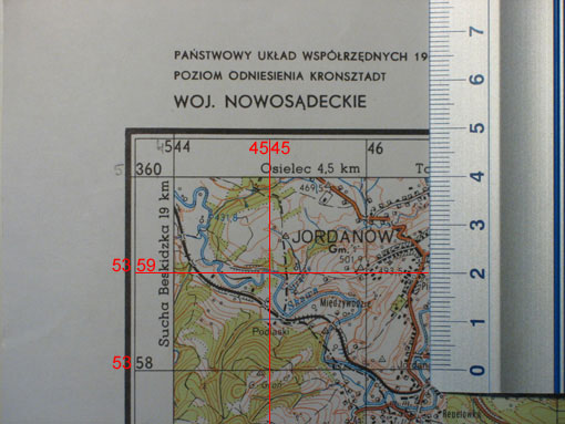 Układ 1965. Pomiar szerokości geograficznej.